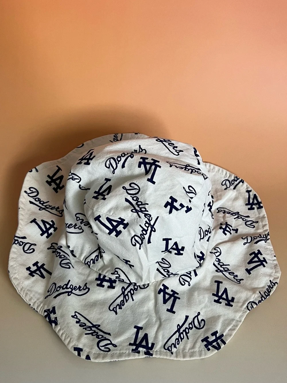 Los Angeles Dodgers White & Navy Kids Bucket Hat